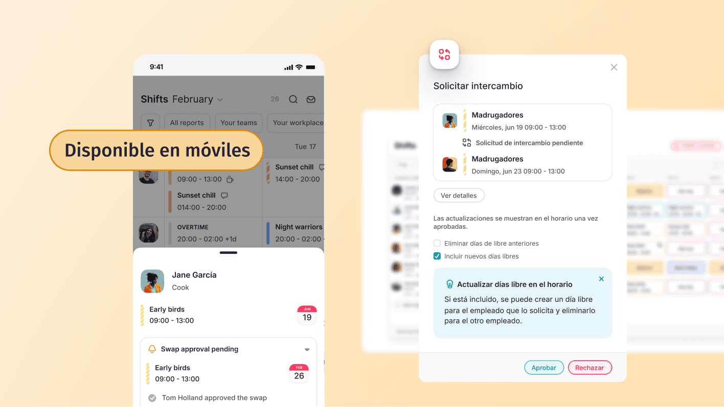  Solicitud  de intercambio de turnos